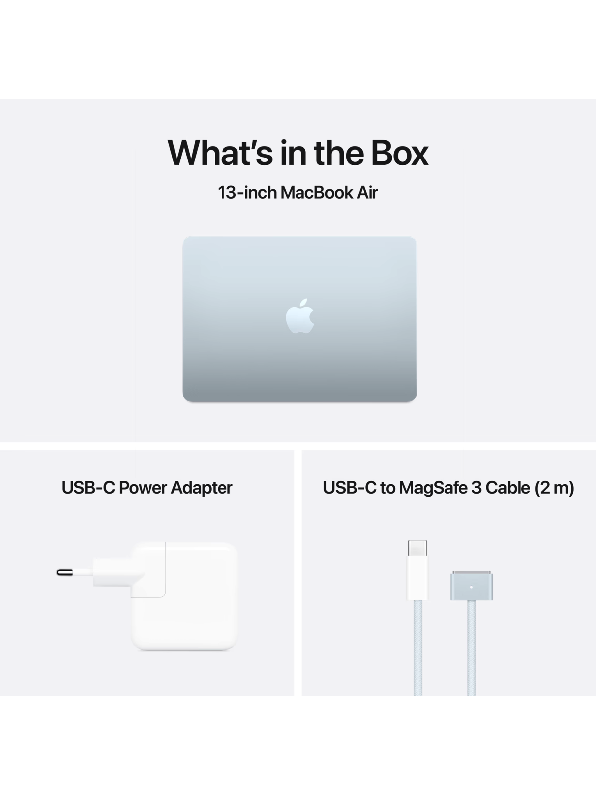 Apple MacBook Air 13 inch (2025) M4 (10 CPU/8 GPU) 16GB/256GB Hemelsblauw QWERTY • Altijd gratis bezorgd