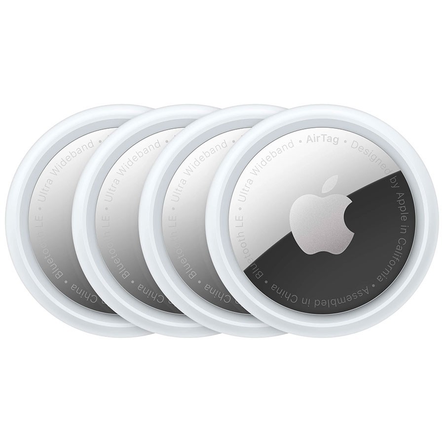 Apple AirTag (4 stuks) - Zilver Wit