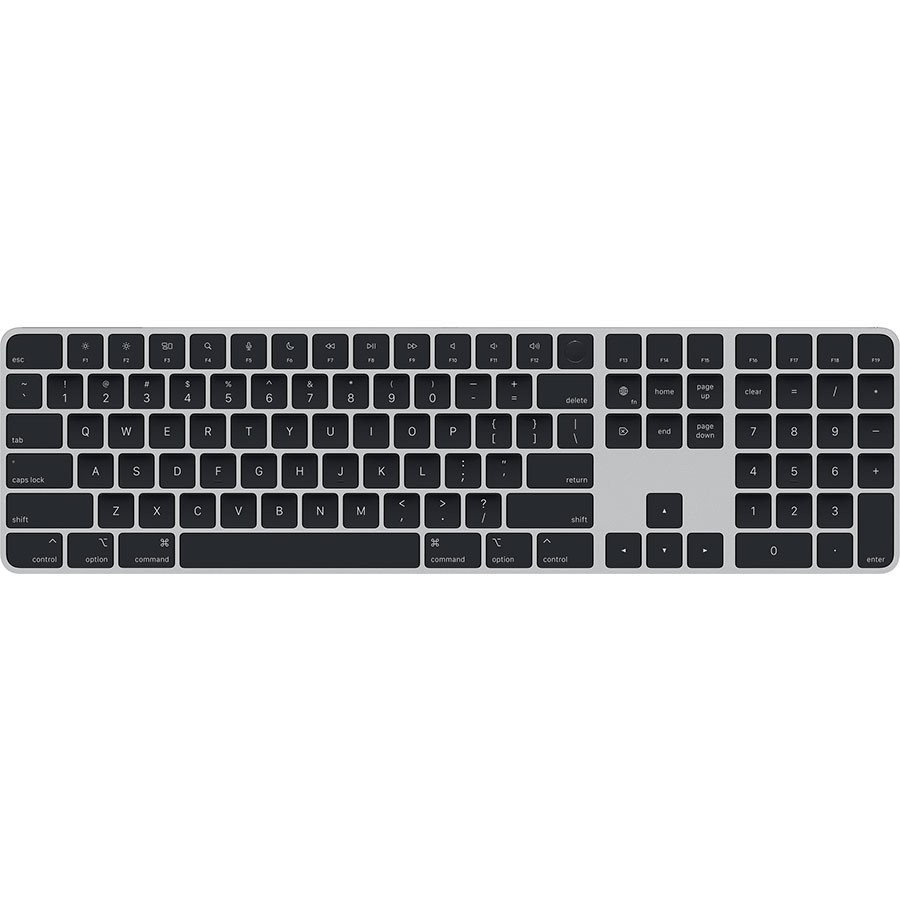 Apple Magic Keyboard met numeriek toetsenblok en Touch ID Deens Zwart