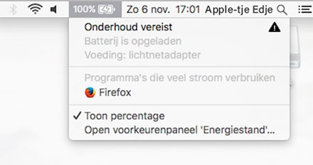 MacBook batterij te snel leeg of meldingen over “Vervang Batterij” oplossen